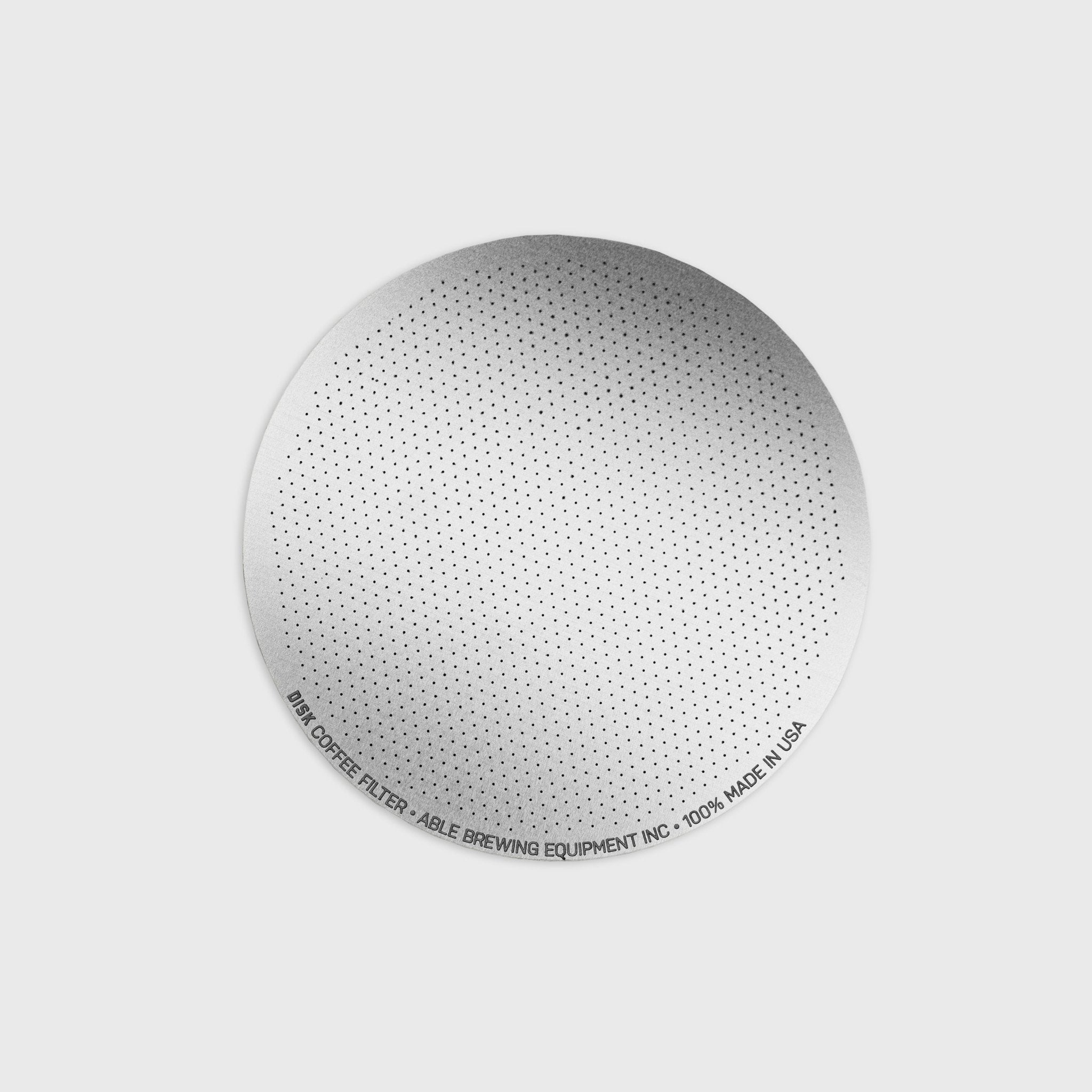 Coffee Accessories - Able Brewing Reusable Disk Metal Filter For AeroPress, Stainless Steel